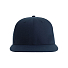 Бейсболка JAMES,6 клиньев,плоский козырек,ПВС застежка, темно-синий