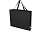 Odessa большая эко-сумка из переработанного хлопка, сертифицированного согласно GRS, плотностью 220 г/м² - сплошной черный