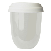 Стакан CAPSULA с крышкой, белый, белый