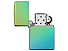 Зажигалка ZIPPO Classic с покрытием High Polish Teal, латунь/сталь, зелёная, глянцевая, 38x13x57 мм