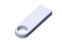 USB 2.0-флешка на 128 Гб с мини чипом и круглым отверстием, белый