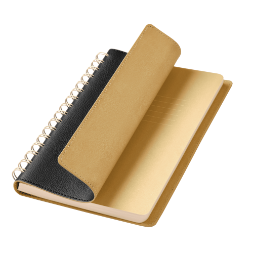 Ежедневник Vista недатированный, черный/бежевый