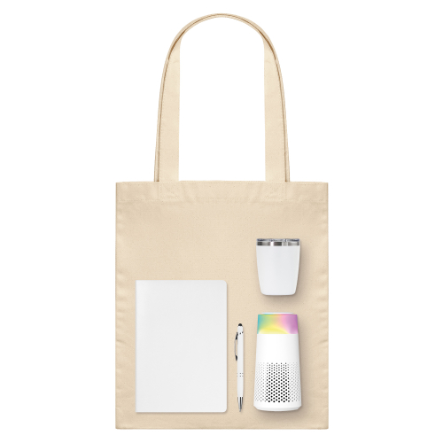 Подарочный набор Велком Пак Гэлакси (Welcome Pack Galaxy), белый  (термокружка, очиститель воздуха, ежедневник, ручка, шоппер)