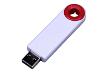 USB-флешка промо на 32 Гб прямоугольной формы, выдвижной механизм, красный USB-флешка промо на 32 Гб прямоугольной формы, выдвижной механизм, красный