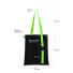 Шоппер Superbag black с ремувкой 4sb (чёрный с салатовым)