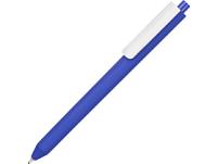 Ручка пластиковая шариковая Pigra  P03 «софт-тач», цвет: синий, белый