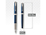 Перьевая ручка Parker Sonnet , Subtle Blue Lacquer CT стержень:Fblk