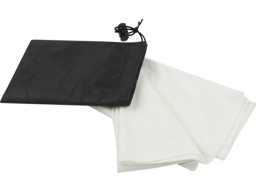 Lucas спортивное полотенце из переработанного полиэстера 30х80 см - Белый