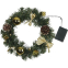 Венок еловый DECORAGE, Зеленый/золотой