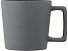 Cali Керамическая кружка объемом 370 мл с матовой отделкой - сплошной черный / Matted Grey