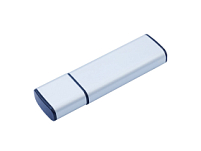 USB-флешка металлическая на 32ГБ с колпачком, серебро USB-флешка металлическая на 32ГБ с колпачком, серебро