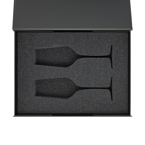 Ложемент под 2 бокала для шампанского (рифленое стекло) в среднюю коробку-трансформер (арт. 695721)