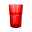 Стакан GLASS, ярко-красный