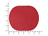 ПАТЧ ОВАЛ nubuk (красный) 6,0 х 5,0 см