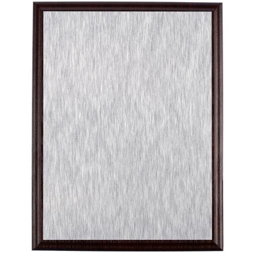 Плакетка Plaque, большая, вишня с серебристой пластиной