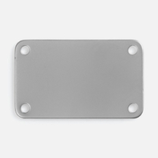 Шильдик металлический Furo, серебристый