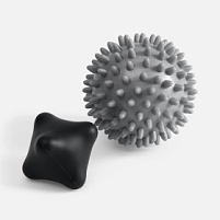 Набор массажных мячей для MФР Relaxify, черный с серым Набор массажных мячей для MФР Relaxify, черный с серым