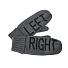Рукавицы мужские "LEFTRIGHT" с теплой подкладкой, серый