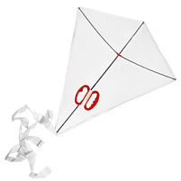 Воздушный змей "РОМБ", белый Воздушный змей "РОМБ", белый