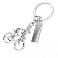 Брелок SILV CYCLIST; 4,0 x 4,0 x 0,4 см; металл, серебристый Брелок SILV CYCLIST; 4,0 x 4,0 x 0,4 см; металл, серебристый