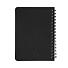 Блокнот на двойной пружине HELIX MINI, 105 х 150  мм, черный, блок в клетку, черный