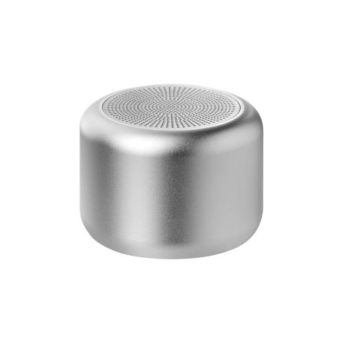 Беспроводная колонка Пэшн (Passion) 80dB 600 mAh (Bluetooth 5.0), серебряная