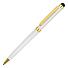Ручка шариковая со стилусом Gold Soi, Белый/золотой