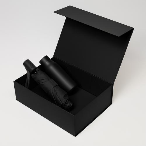 Подарочный набор Sevilla, Atlanta, черный (зонт, термобутылка)