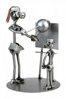 Школьный педагог Фигурки из металла HINZ &amp; KUNST, серебряно-чёрный