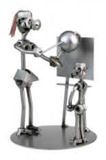 Школьный педагог Фигурки из металла HINZ &amp; KUNST, серебряно-чёрный