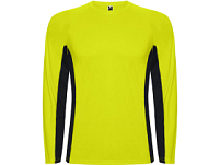 Футболка Shanghai  мужская с длинным рукавом, неоновый желтый/черный