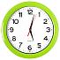 Часы настенные "ПРОМО" разборные ; зеленый яркий,  D28,5 см; пластик, светло-зеленый