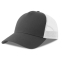Бейсболка RAPPER COTTON-S, 5 клиньев, пластиковая застёжка, темно-серый, белый