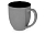 Кружка керамическая Gracy 450мл, серый/черный