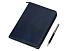 Бизнес-блокнот на молнии А5 Fabrizio с RFID защитой и ручкой, синий