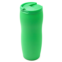 Термокружка с двойной стенкой Softex, Зеленый Термокружка с двойной стенкой Softex, Зеленый