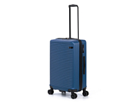 Чемодан TORBER Caspian, тёмно-синий, ABS-пластик, 43 х 26 х 68 см, 64 л
