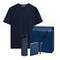 Набор с одеждой KRIS (футболка, бутылка, ежедневник, ручка), синий, S