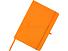 Teak блокнот А5 из переработан. материала в твердой обложке с линован. страницами - Оранжевый