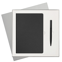 Подарочный набор Star, черный (ежедневник, ручка)