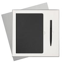 Подарочный набор Star, черный (ежедневник, ручка)