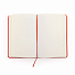 Блокнот A6 CORAL в твёрдом переплёте, Красный