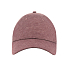 Бейсболка UNI-CAP PIQUET, без панелей и швов, без застежки, бордовый