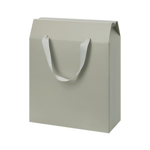 Подарочная коробка-пакет универсальная большая, серая
