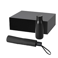 Подарочный набор Sevilla, Atlanta, черный (зонт, термобутылка)