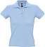 Рубашка поло женская People 210, голубая