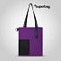 Шоппер Superbag Color (фиолетовый с черным)