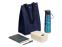 Подарочный набор с блокнотом, ручкой, ланчбоксом и бутылкой для воды Breaktime, синий