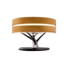 Интерьерная лампа с колонкой и беспроводной зарядкой Aronda, Коричневый