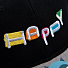 Бейсболка SNAP BACK, 6 клиньев, пластиковая застежка, черный, серый